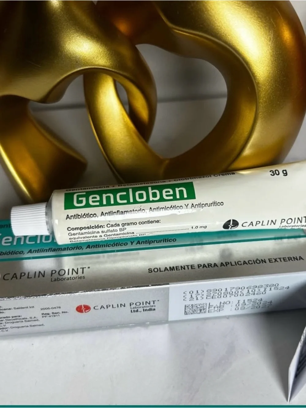 Gencloben Topical Cream - Green & White Tube